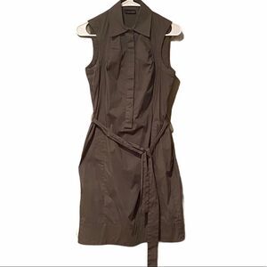 New York & Company Olive Dress W/ Pockets Sz 2